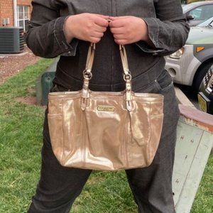 Gold Coach Bag